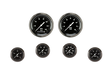 Classic Instruments Hot Rod Six Gauge Set 101 - HR101SLF