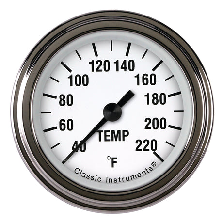 Classic Instruments White Hot 2 1/8" Stock Eliminator Temp. Gauge - WH129SLF