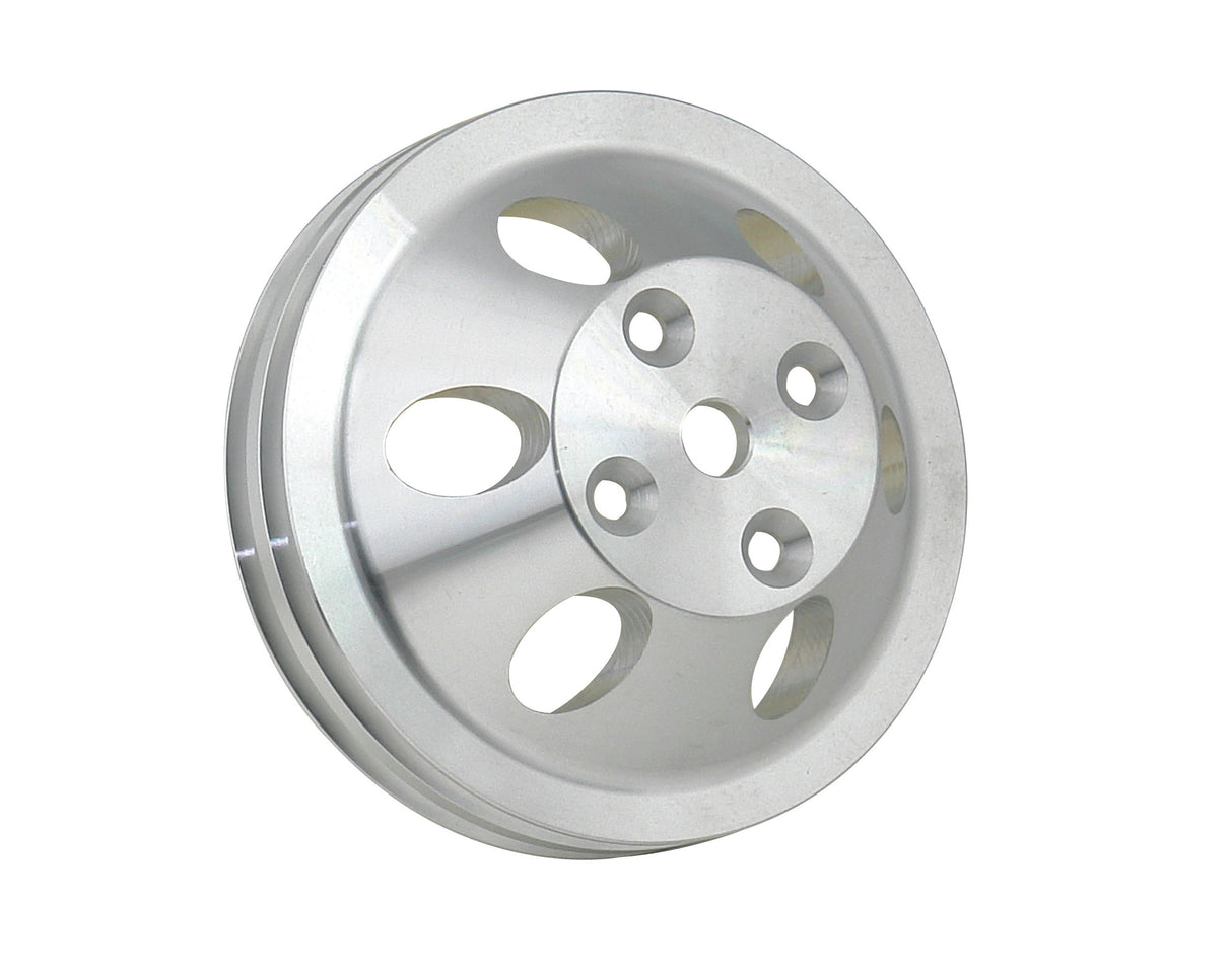 Mr Gasket Water Pump Pulley - Aluminum - Double Groove - 5315