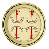 Classic Instruments Vintage 5" Quad Gauge (240-33 Ohm) - VT75GLC