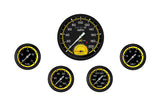 Classic Instruments AutoCross Yellow Five Gauge Set 365 - AX365YBLF