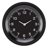 Classic Instruments AutoCross Gray 3-3/8" Clock - AX93GBLF