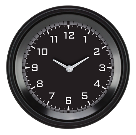 Classic Instruments AutoCross Gray 3 3/8" Clock - AX93GBLF