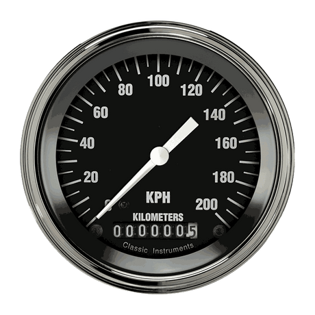 Classic Instruments Hot Rod 3 3/8" Speedometer - HR59SLF