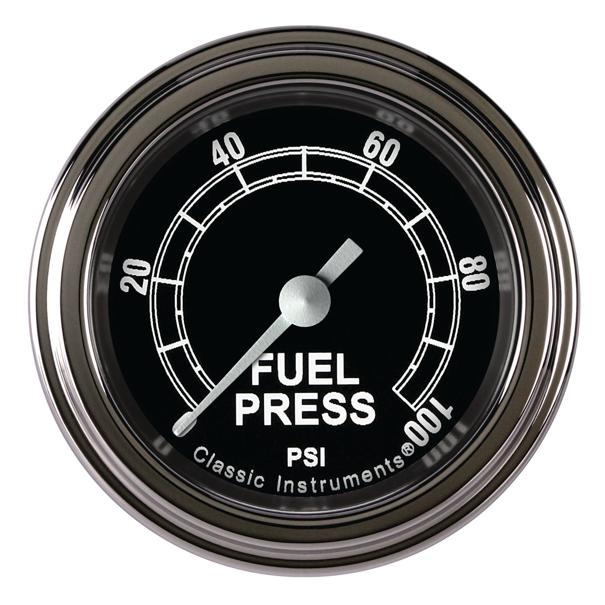 Classic Instruments Traditional 2-1/8" Fuel Pressure Gauge (100 PSI) - TR146SLF