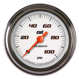 Classic Instruments VELOCITY WHT 2IN OIL PRES 100psi - VS181WSLF