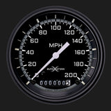 Classic Instruments AutoCross Gray 3-3/8" Speedometer Gauge - AX57GBLF