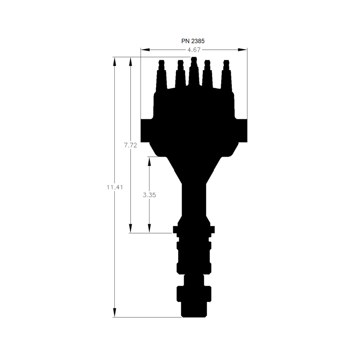 MSD Oldsmobile V8 Dual Sync Distributor - 2385