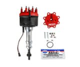 MSD Distributor, Billet Ford 351W, for Edelbrock Victor Jr, w/Steel Gear - 858051
