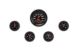 Classic Instruments Velocity Black Five Gauge Set 135 - VS135BBLF
