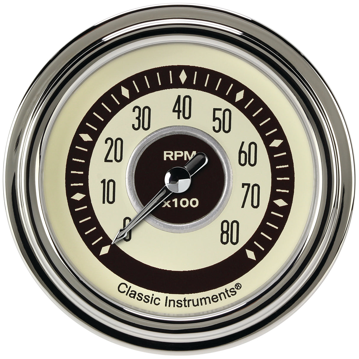 Classic Instruments Nostalgia VT 2-5/8" Tachometer Gauge - NT383SLC