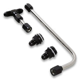 Quick Fuel Dual Feed Fuel Line #6AN (Black) - 34-600BKQFT