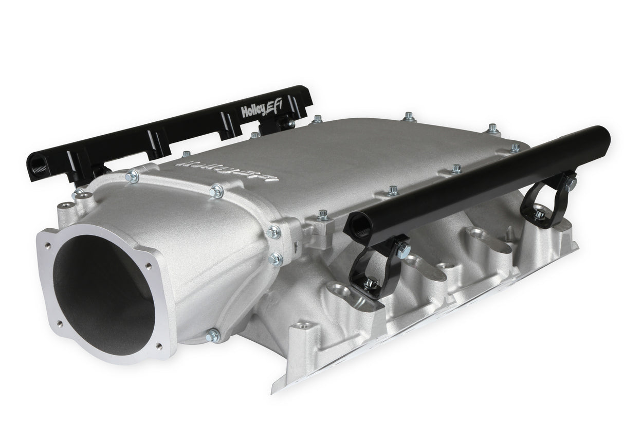 Holley 300-680 Ultra Lo-Ram Manifold Kit Single Injector- Satin - GM LS3/L92