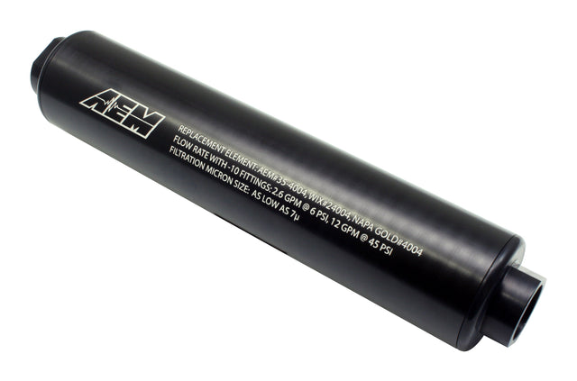 AEM Universal High Volume Fuel Filter - 25-201BK
