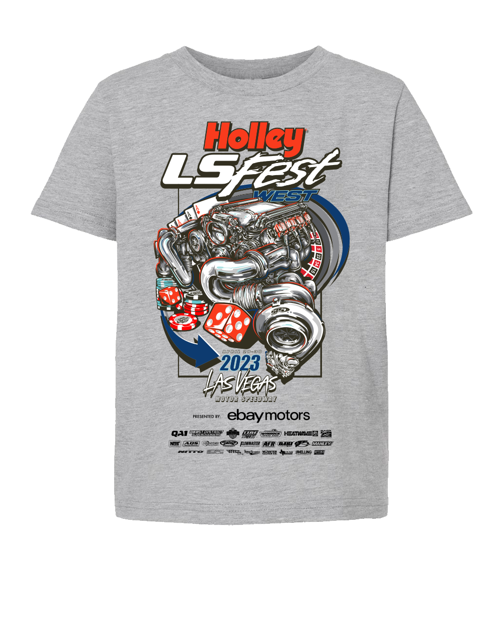 Holley 10441-SMHOL 10441-SMHOL 2023 LS Fest West Main Event Tee