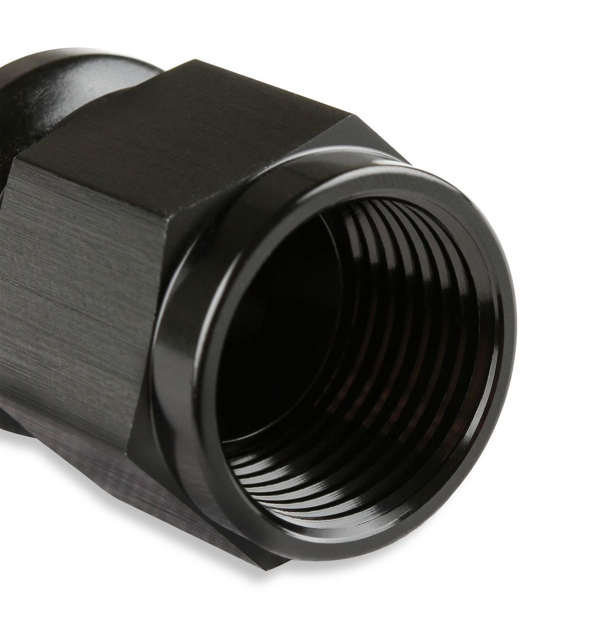 Mr Gasket -6 AN Straight Push-On Hose Ends - Black - 200106-BL