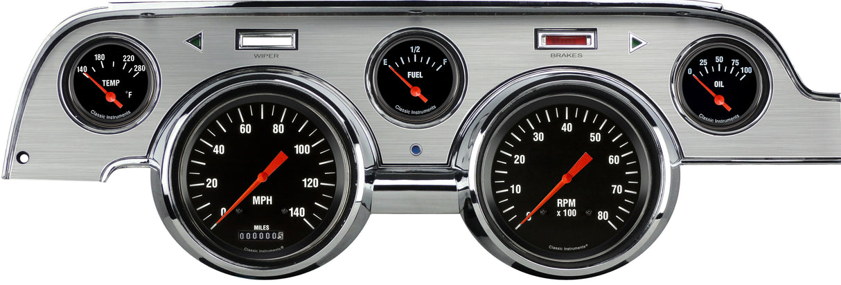 Classic Instruments Hot Rod 1967-68 Mustang - MU67HRBA