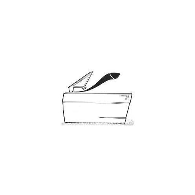 Scott Drake Vent Window Frame To Door Seals - C6OZ-6322280