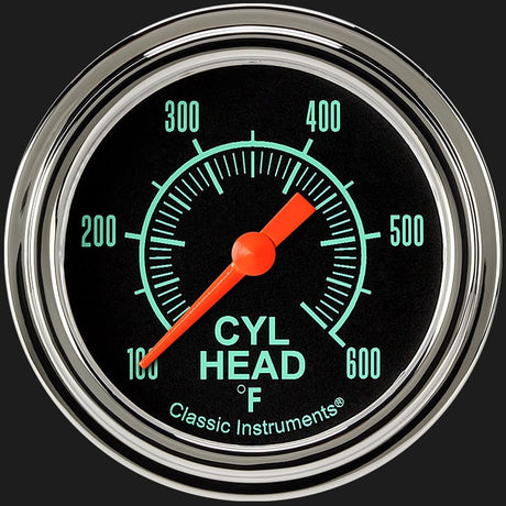 Classic Instruments G/Stock 2 5/8" Cylinder Head Temp. Gauge - GS397SLF