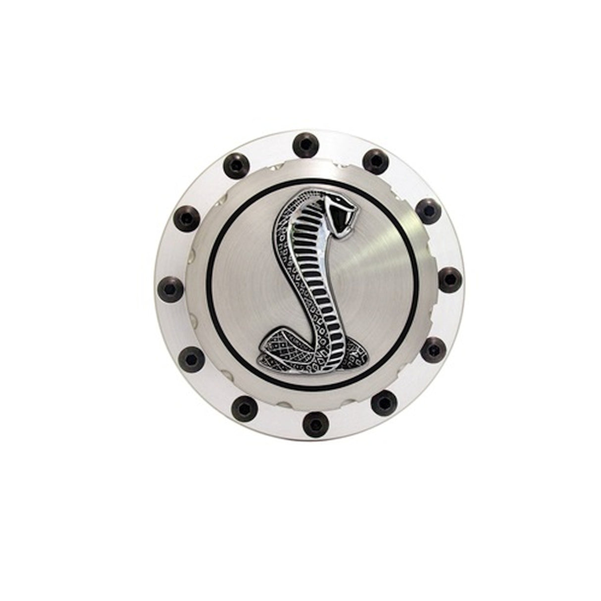 Scott Drake 64-73 Billet Fuel Cap (Cobra Emblem) - B-9030-COBRA