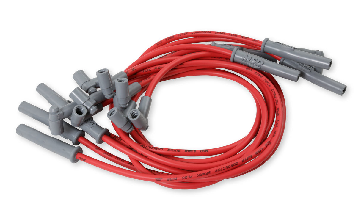 MSD Super Conductor Spark Plug Wire Set, Chevy 366-454 w/HEI Cap - 35379