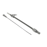 B&M Auto Transmission Dipstick & Tube - Billet Aluminum/Stainless Steel Braided - 22165