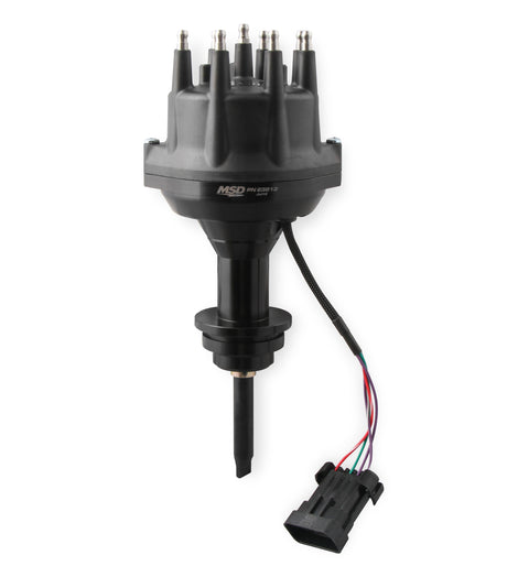 MSD Black, Chrysler 318-360 Dual Sync Distributor - 23813