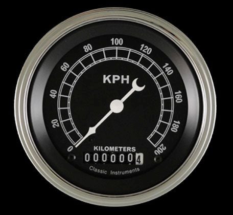 Classic Instruments Traditional 3 3/8" Speedometer - TR59SLF