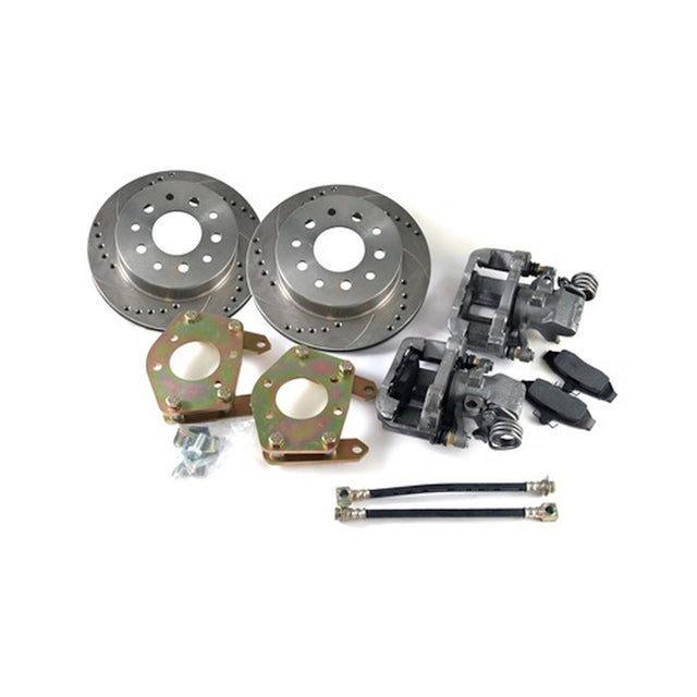 Scott Drake Rear Disc Brake Conversion Kit (Drilled and slotted rotors) - DBC-REAR-RACE