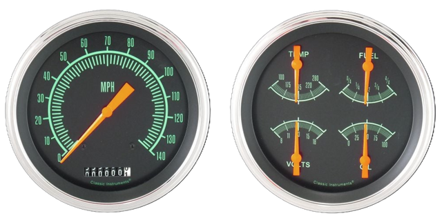 Classic Instruments G STOCK 5IN SPEEDO, 5IN QUAD, 5IN TACH-GM - GS53SLC