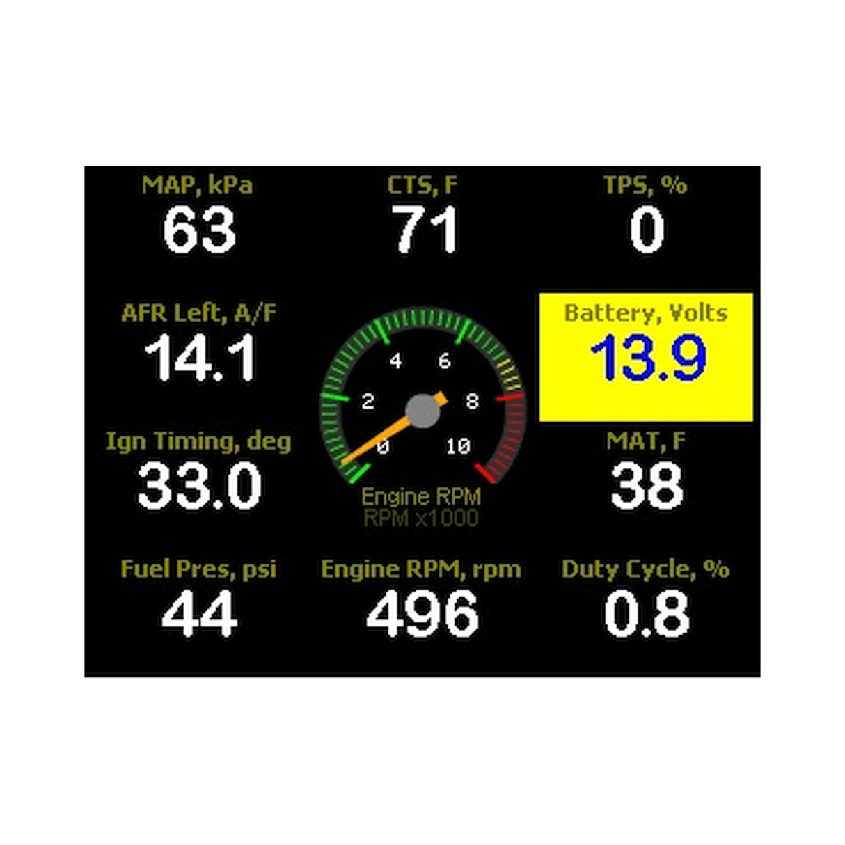 Holley 553-108 LCD Touch Screen
