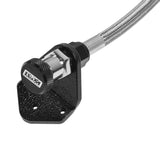B&M Locking Auto Trans Dipstick & Tube - Billet Aluminum/Stainless Steel Braided - 22173