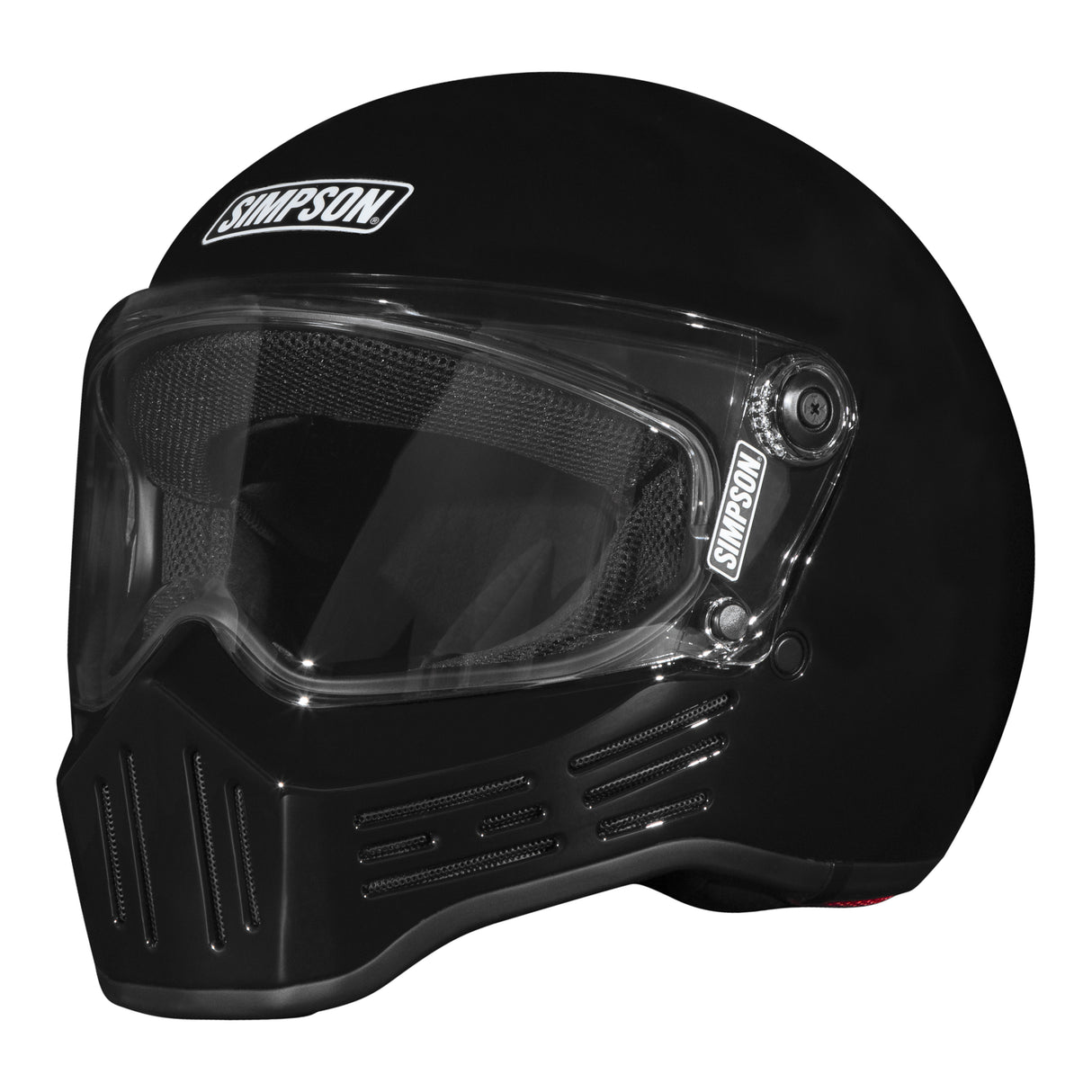 Simpson Motorcycle M30 Bandit Helmet - Gloss Black - Large - M302LG
