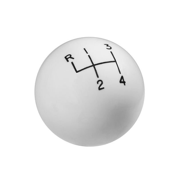 Hurst Shift Knob - 4-Speed Pattern - White - 1630002
