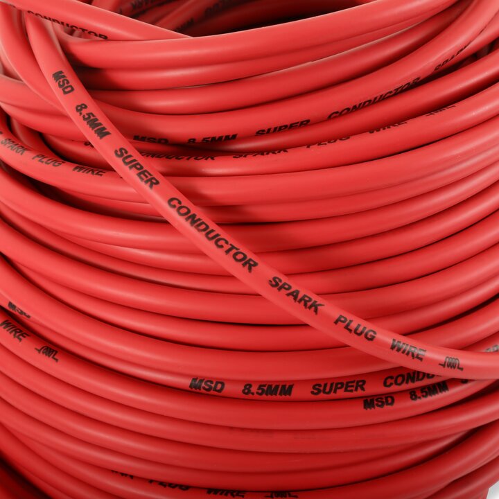 MSD Spark Plug Wire - Super Conductor - 8.5mm - Red - Bulk - 34059