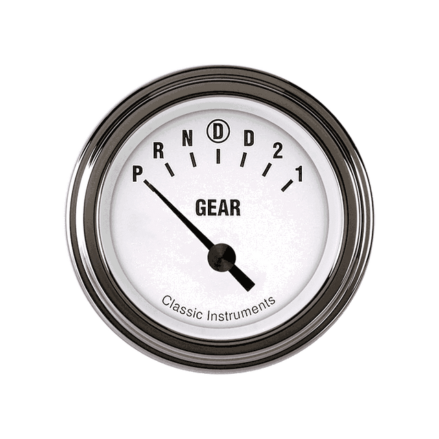 Classic Instruments WHITE HOT 2IN GEAR SELECT W/OD - WH06SLC