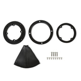 Hurst Billet Shifter Boot and Bezel - Round - Black Finish - 116500HST