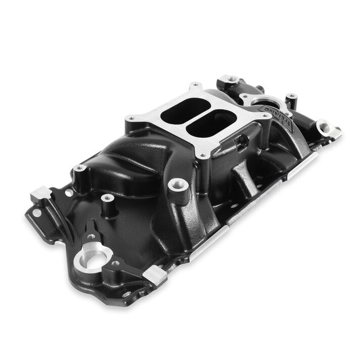 Weiand Speed Warrior Intake - Chevy Small Block V8 - Black Ceramic Coated - 8150BK