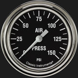 Classic Instruments Hot Rod 2 5/8" Air Pressure Gauge - HR318SLF