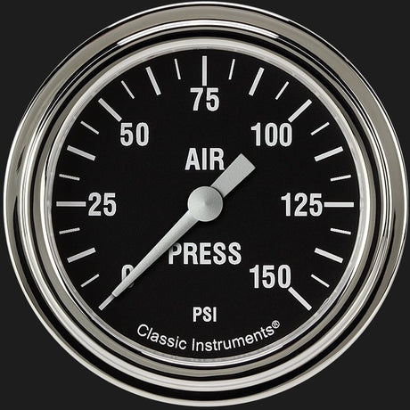 Classic Instruments Hot Rod 2 5/8" Air Pressure Gauge - HR318SLF