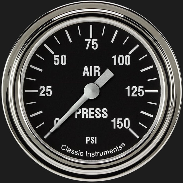Classic Instruments Hot Rod 2 5/8" Air Pressure Gauge - HR318SLF