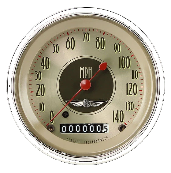 Classic Instruments AMERICAN NICKEL 3IN SPEEDO 140 MPH - AN55SLC
