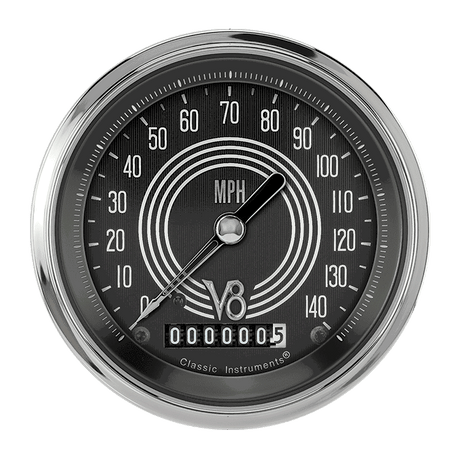 Classic Instruments V8 Speedster 3 3/8" Speedometer - V8SR55SHC