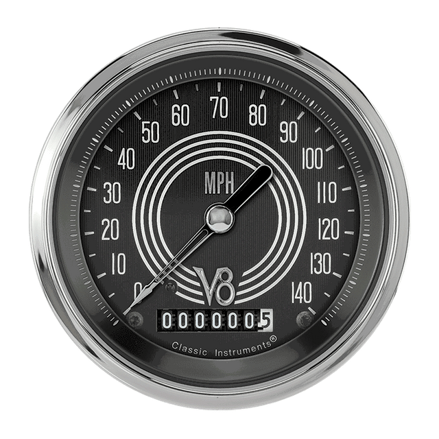 Classic Instruments V8 Speedster 3 3/8" Speedometer - V8SR55SHC