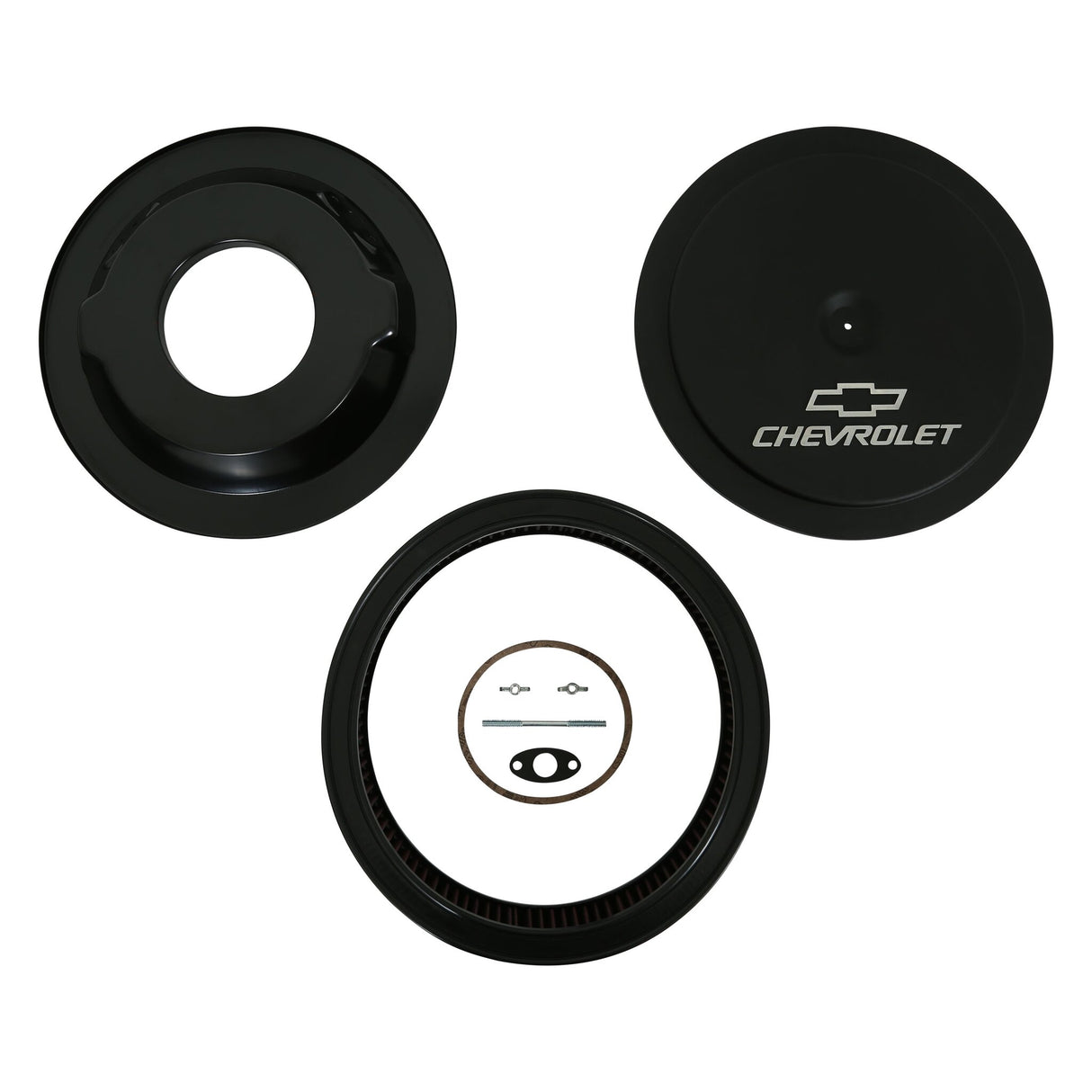Holley 120-220 GM Muscle Series Air Cleaner - Satin Black Machined