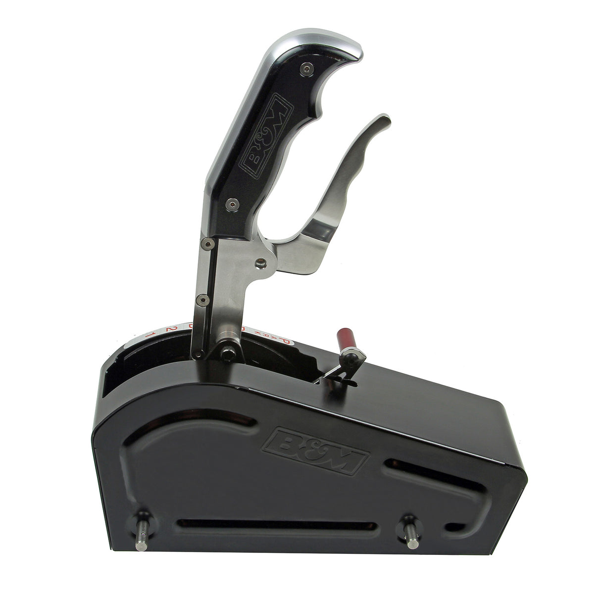 B&M Automatic Gated Shifter - Magnum Grip Stealth Pro Stick - Two Tone - Dual Button - 81104