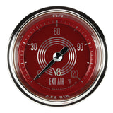Classic Instruments V8 Red Steelie 2-1/8" Outside Air Tempature Gauge - V8RS199SHC