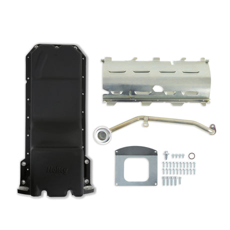 Holley Gen III Hemi Swap Oil Pan - Black - 302-63BK