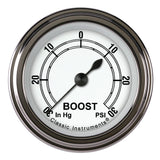 Classic Instruments Classic White 2-1/8" Boost/Vac Gauge - CW141SLF