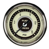 Classic Instruments Nostalgia VT 2-1/8" Fuel Pressure Gauge (15 PSI) - NT145SHC